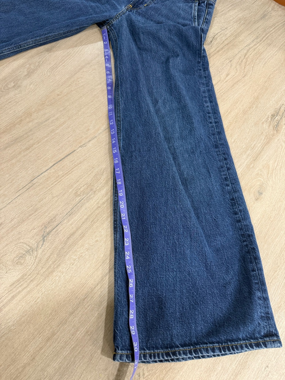 FRAME Wide Leg Trouser Jeans High Rise Blind Spot Wash Denim Size 23 - Picture 13 of 15